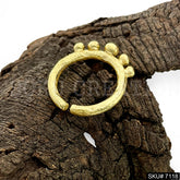 Gold Plated Unique Statement Gold Doted Adjustable Handmade Ring SKU7118