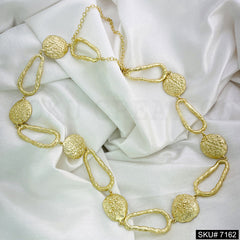 Gold Plated Statement Handmade Designer Necklace SKU7162
