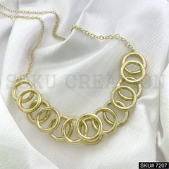 Gold Plated Pendant Necklace Earring and Ring SKU7207