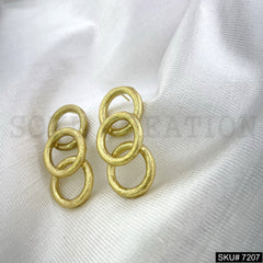 Gold Plated Pendant Necklace Earring and Ring SKU7207