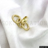 Gold Plated Pendant Necklace Earring and Ring SKU7207