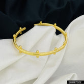 GOLD PLATED DOTT CUFF BANGLE SKU7322