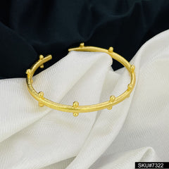 GOLD PLATED DOTT CUFF BANGLE SKU7322