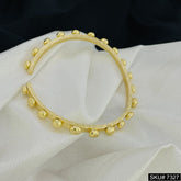 GOLD PLATED DOTT CUFF BANGLE SKU7327