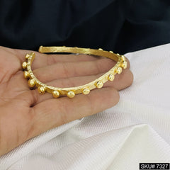 GOLD PLATED DOTT CUFF BANGLE SKU7327
