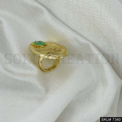 Gold plated Necklace Earring and Ring SKU7340