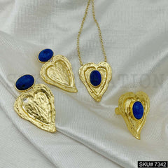 Gold plated Necklace and Earring SKU7342