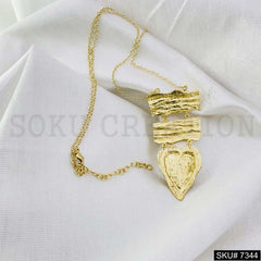 Gold Plated Necklace Earring SKU7344