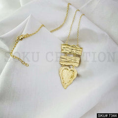 Gold Plated Necklace Earring SKU7344