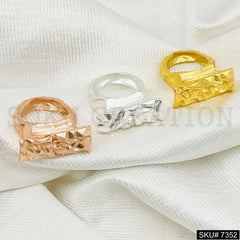 Gold Rose and Silver Plated Ring SKU7352