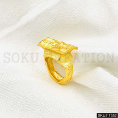 Gold Rose and Silver Plated Ring SKU7352