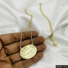 Gold Plated Pendant Necklace Earring and Ring SKU7373