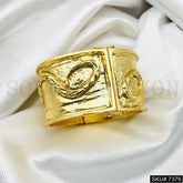 GOLD PLATED CUFF BANGLE SKU7379