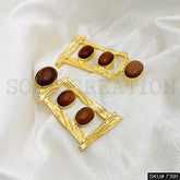 Gold plated Drop and Dangle Earring SKU7390