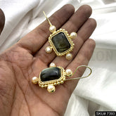 Gold plated Kidney Ear Wire Earring SKU7393