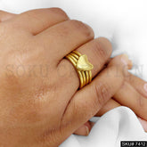 Gold Plated Heart Shape Ring SKU7412