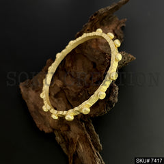 Gold Plated dotted bangle SKU7417