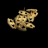 Gold plated Evil Eye Push Back Stud Earring SKU6582