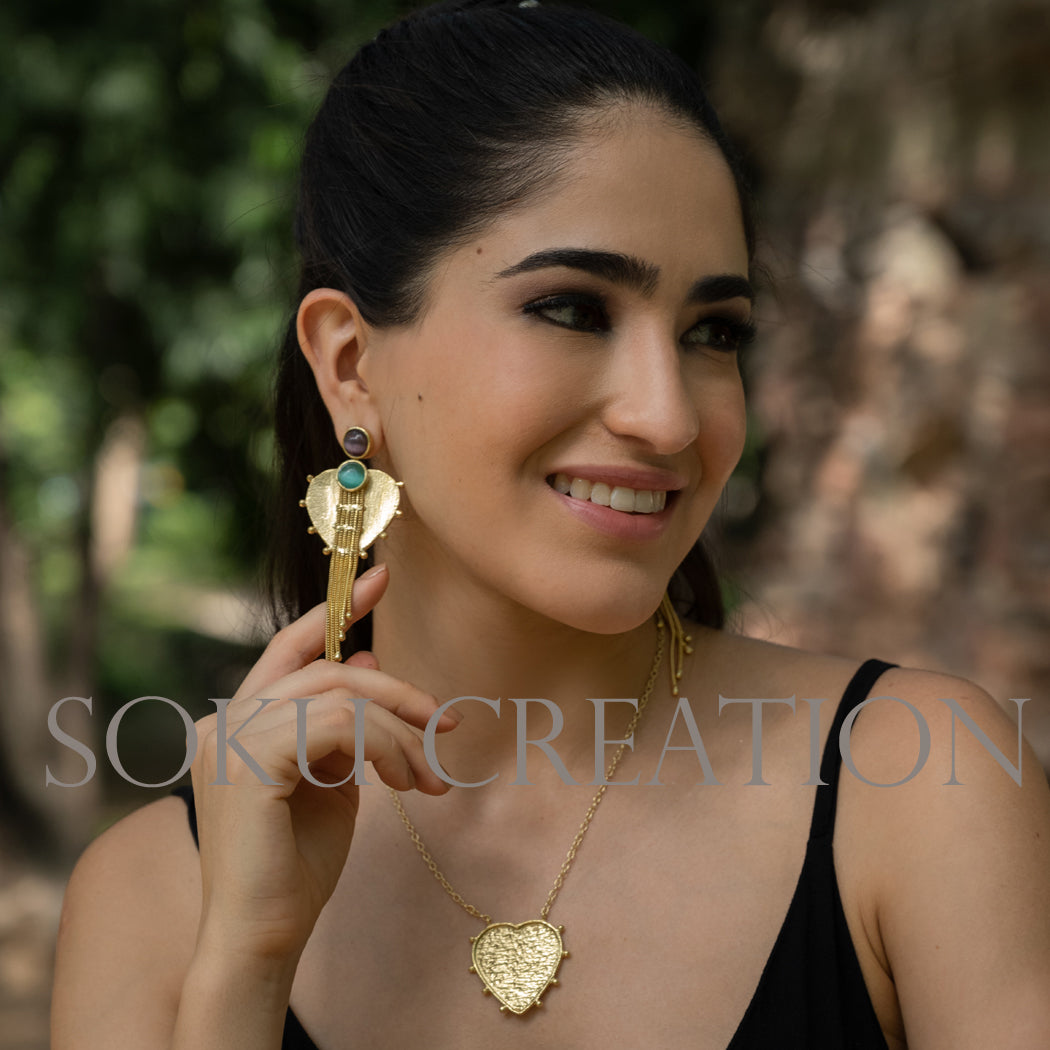 Unique Gold plated Designer Jewelry Set