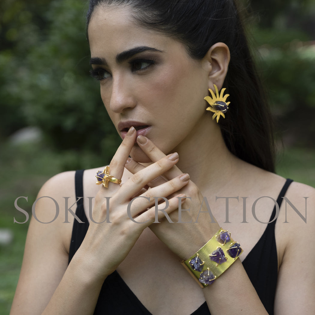 Gold plated Unique Designer Jewelry Set
