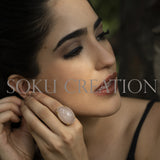 Gold plated Designer Gemstone Jewelry Set