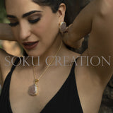 Gold plated Designer Gemstone Jewelry Set