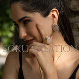 Gold plated Designer Gemstone Jewelry Set