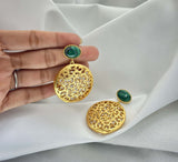 Jali Malachite Earrings