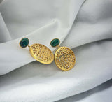 Jali Malachite Earrings
