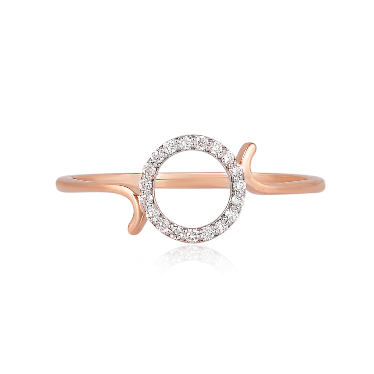 92.5 Sterling Silver gold plated zirconia ring