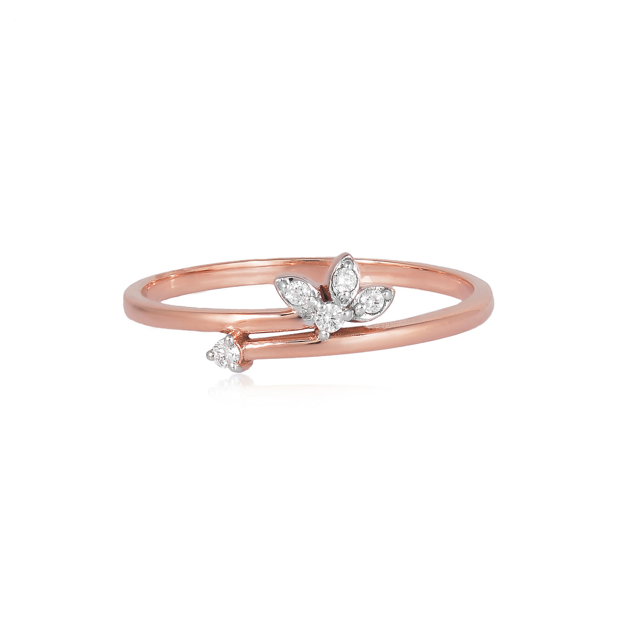 92.5 Sterling Silver gold plated zirconia ring