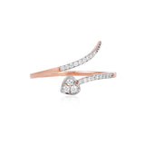 92.5 Sterling Silver gold plated zirconia ring