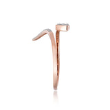 92.5 Sterling Silver gold plated zirconia ring