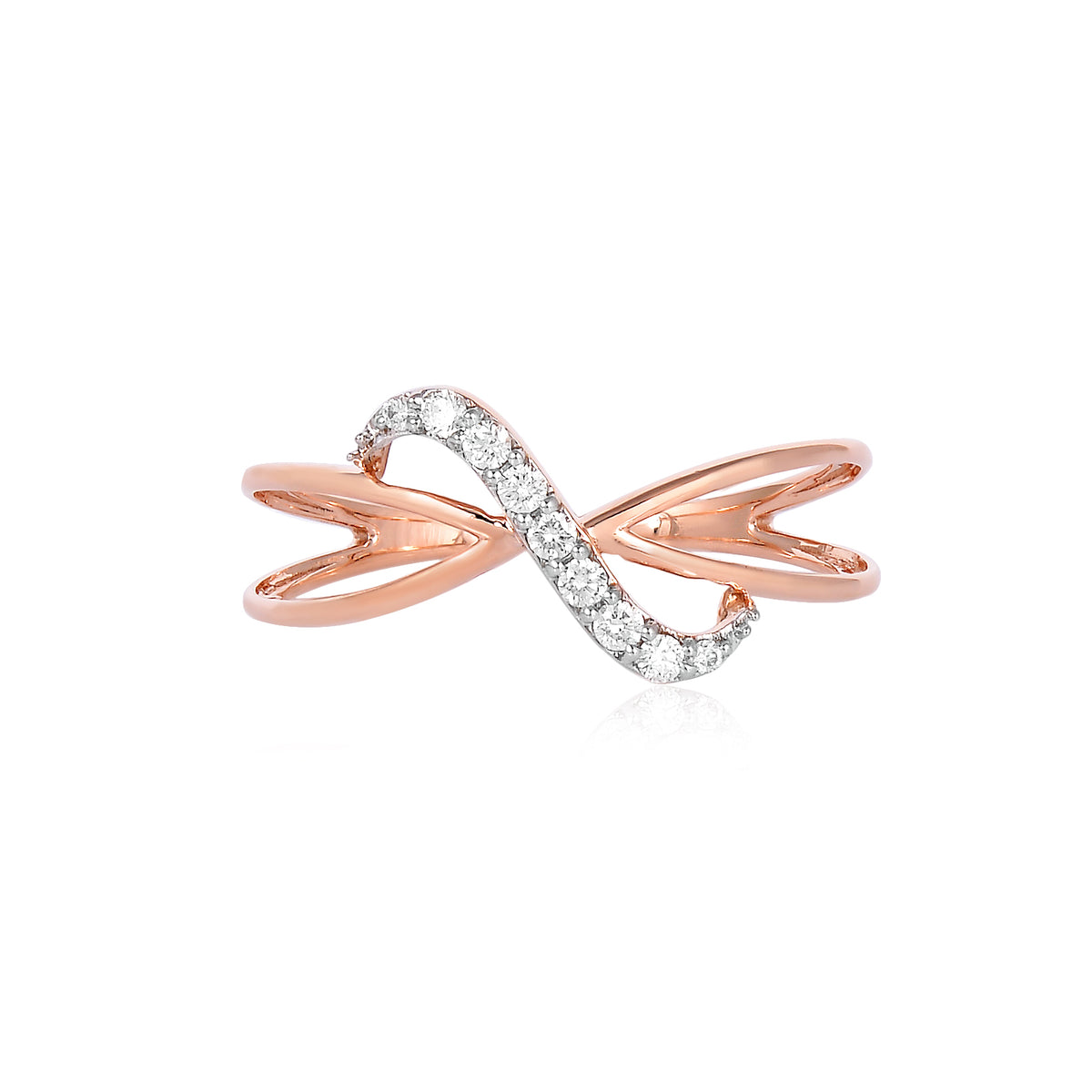 92.5 Sterling Silver gold plated zirconia ring