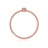 92.5 Sterling Silver gold plated zirconia ring