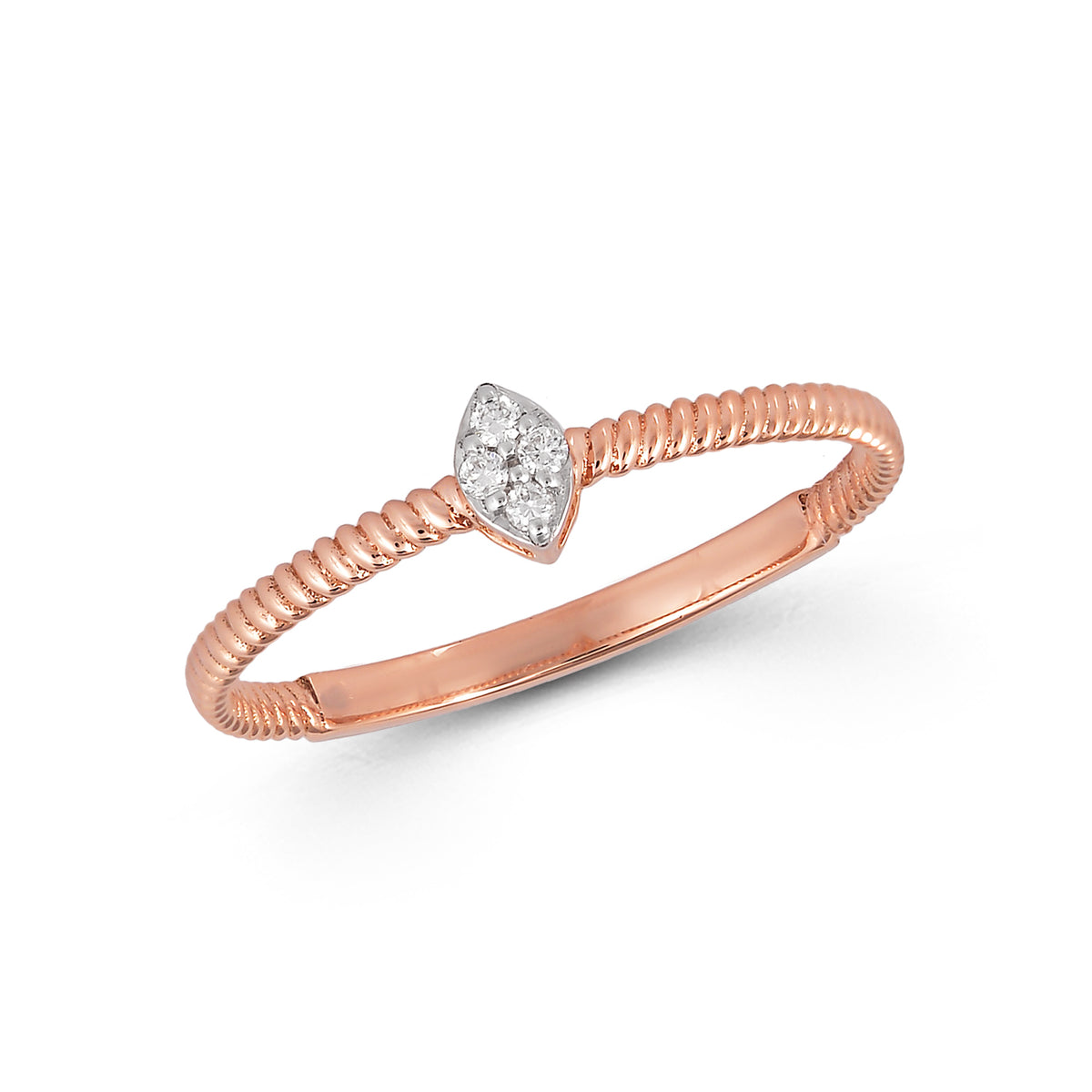 92.5 Sterling Silver gold plated zirconia ring