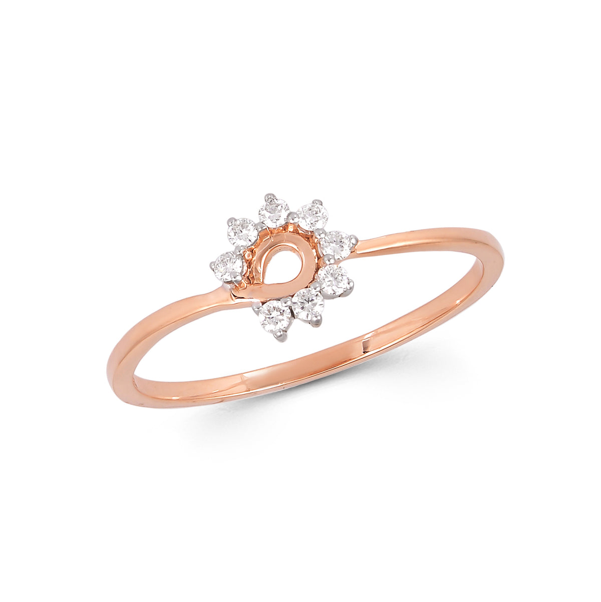 92.5 Sterling Silver gold plated zirconia ring