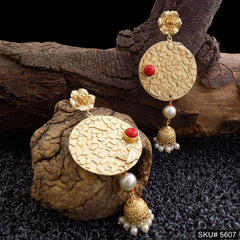 Gold plated Statement Drop & Dangle Jhumki Earring SKU5607