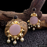 Gold plated Statement Drop & Dangle Earring SKU5614