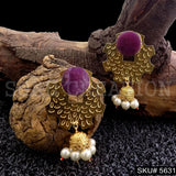 Gold plated Statement Drop & Dangle Jhumki Earring SKU5631