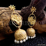 Gold plated Statement Drop & Dangle Jhumki Earring SKU5645