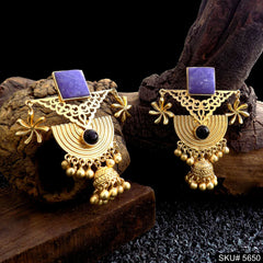 Gold plated Designer Jhumki Drop & Dangle Earring SKU5650