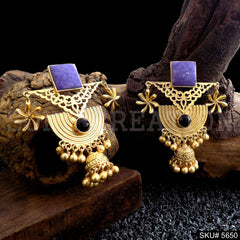Gold plated Designer Jhumki Drop & Dangle Earring SKU5650