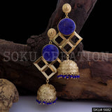 Gold plated Statement Design Drop & Dangle Jhumki Earring SKU5682