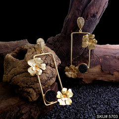 Gold plated Handmade Statement Drop & Dangle Earring SKU5703