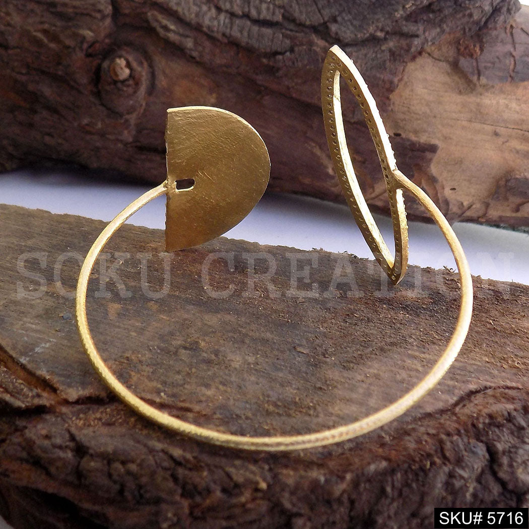 Gold Plated Statement Designer  Cuff SKU5716