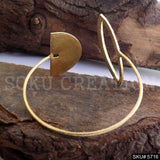 Gold Plated Statement Designer  Cuff SKU5716