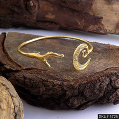 Gold Plated Spiral Statement Unique Designer Cuff SKU5725