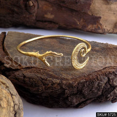 Gold Plated Spiral Statement Unique Designer Cuff SKU5725