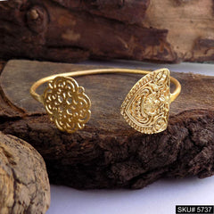 Gold Plated Unique Statement Designer  Cuff SKU5737